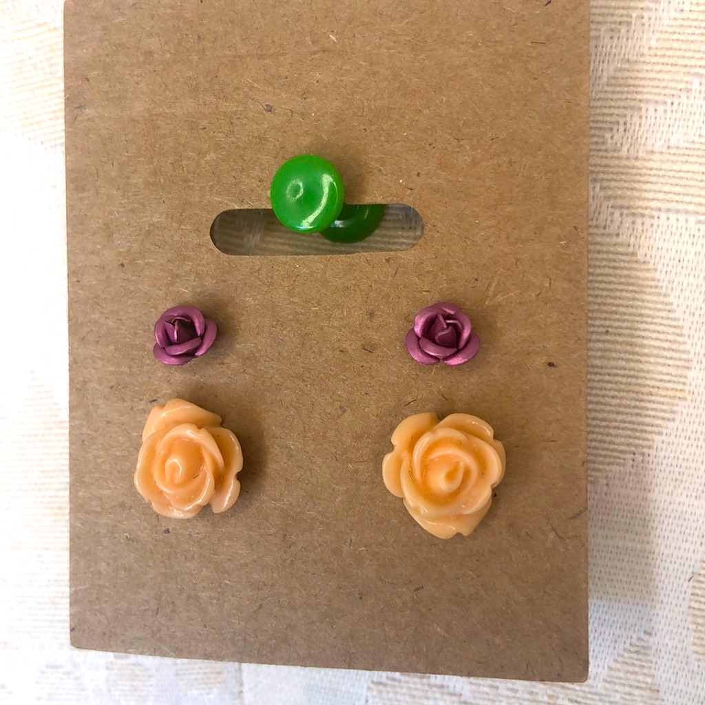 Rose Studs 2 Pack
